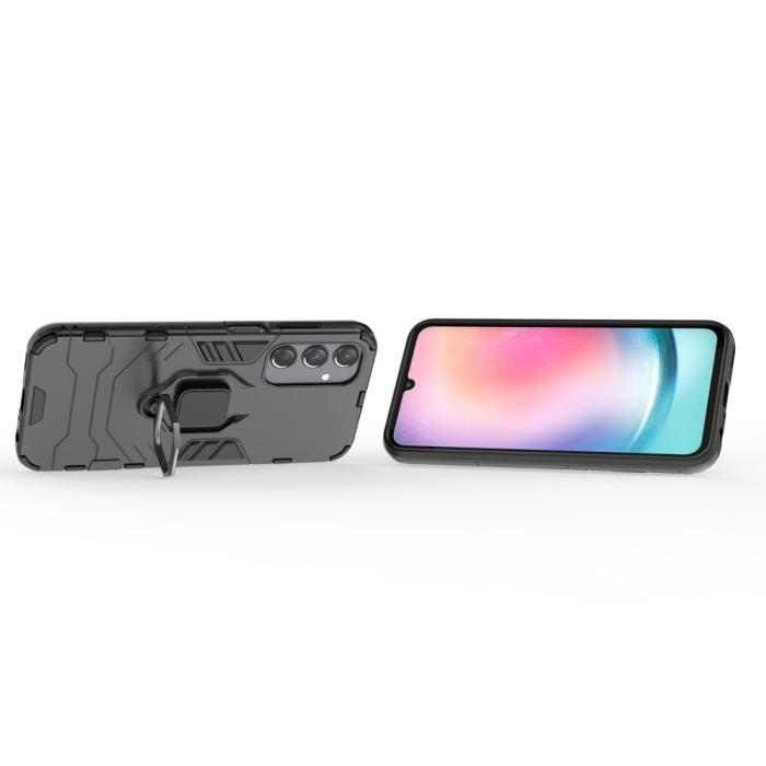 Bild 3,  Samsung Galaxy A25 5G Skal Ring Hybrid Armor Svart - Teknikhallen.se
