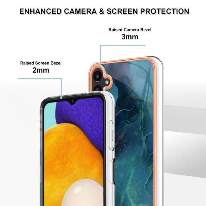 Bild 4,  Samsung Galaxy A54 5G Skal Marmor TPU Grön - Teknikhallen.se