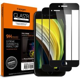 Spigen Spigen iPhone 7/8/SE 2-PACK Skärmskydd Glass FC - Teknikhallen.se