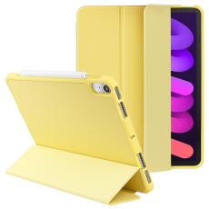  iPad Mini 2024/2021 Fodral Tri-Fold Pennh&aring;llare Gul - Teknikhallen.se