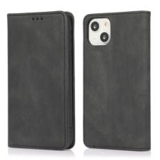  iPhone 14 Plus Fodral Flip L&auml;der Svart - Teknikhallen.se