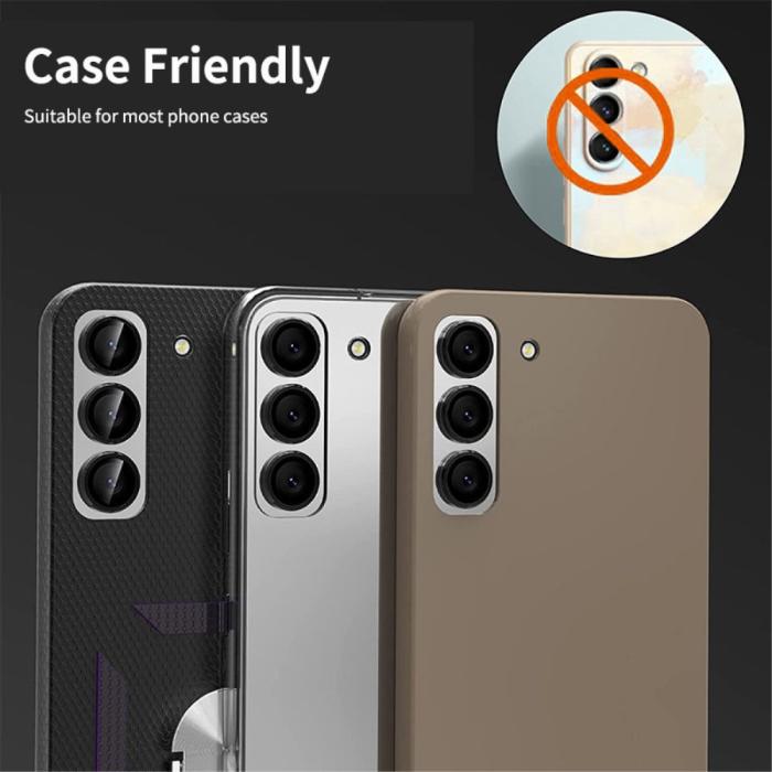 Bild 5, ENKAY ENKAY Galaxy S23 FE Linsskydd Aluminium Härdat Glas Lila - Teknikhallen.se