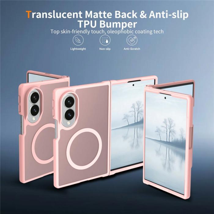 Bild 2,  Samsung Galaxy Z Fold 8 Skal MagSafe TPU Rosa - Teknikhallen.se