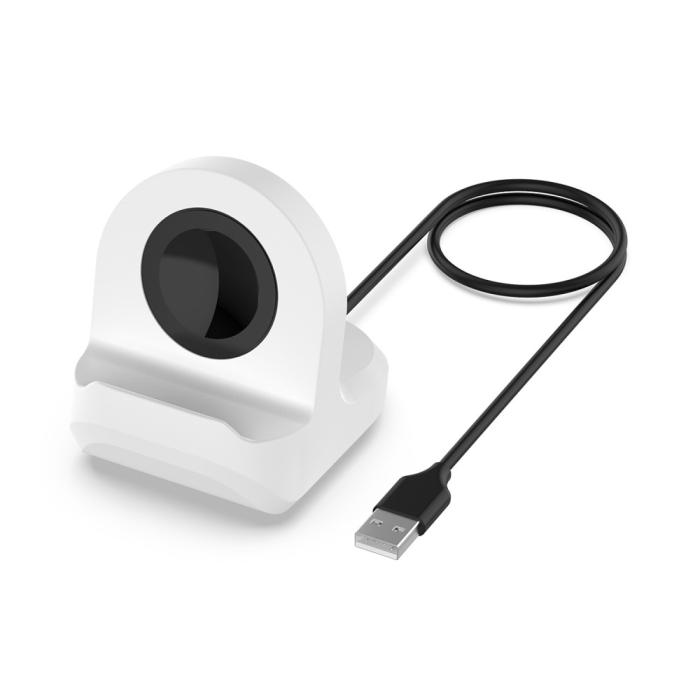 Bild 5,  Samsung Galaxy Watch 4 Laddning Stativ Silikon Vit - Teknikhallen.se