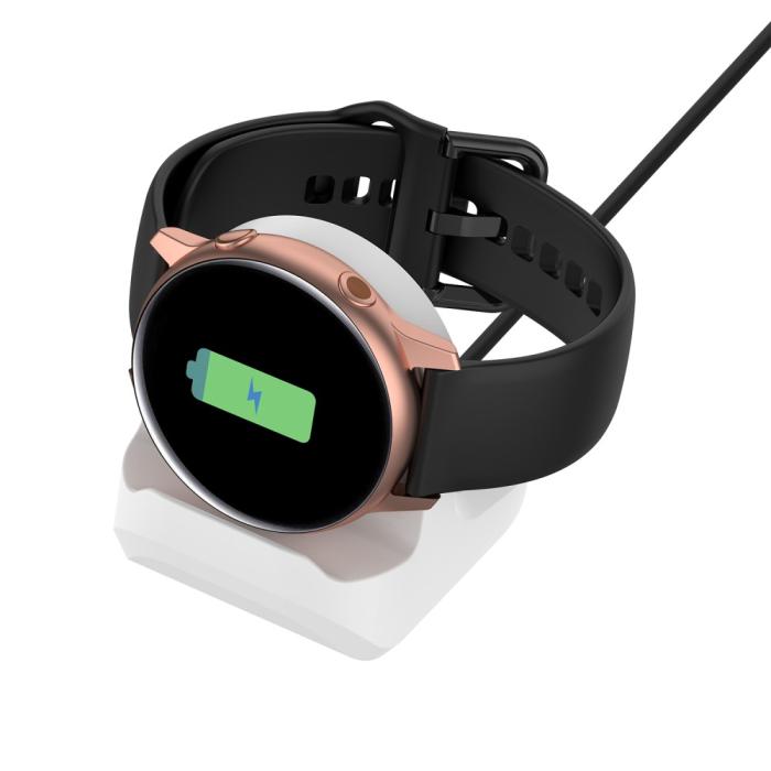 Bild 6,  Samsung Galaxy Watch 4 Laddning Stativ Silikon Vit - Teknikhallen.se