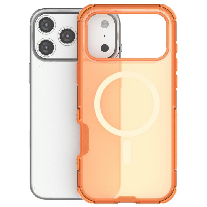 Bild 3,  iPhone 17 Pro Skal MagSafe Shockproof Hybrid Orange - Teknikhallen.se