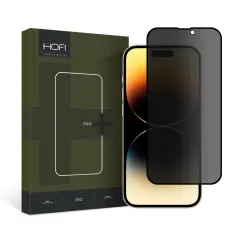 HOFI HOFI iPhone 15 Sk&auml;rmskydd Anti Spy Pro+ H&auml;rdat Glas Privacy - Teknikhallen.se
