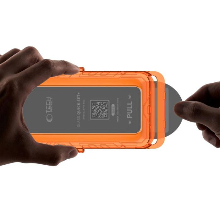 Bild 4, Tech-Protect T-P iPhone 18 Pro Max 2-PACK Skärmskydd Quick Set Spy+ - Teknikhallen.se