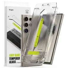 Ringke Ringke Galaxy S24 Ultra 2-PACK Easy Slide Sk&auml;rmskydd H&auml;rdat Glas - Teknikhallen.se