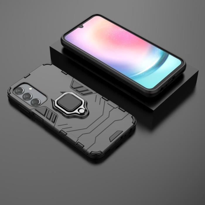 Bild 6,  Samsung Galaxy A25 5G Skal Ring Hybrid Armor Svart - Teknikhallen.se