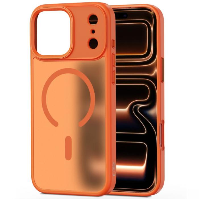 Bild 2, Tech-Protect Tech-Protect iPhone 17 Pro Skal MagSafe MagMat Cosmic Orange - Teknikhallen.se