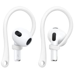 IMAK IMAK AirPods 3 Öronkrokar Silikon Vit - Teknikhallen.se