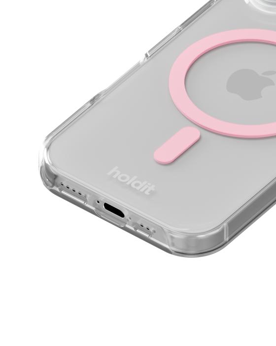 Bild 3, holdit holdit iPhone 17 MagSafe Mobilskal Pink/Transparent - Teknikhallen.se