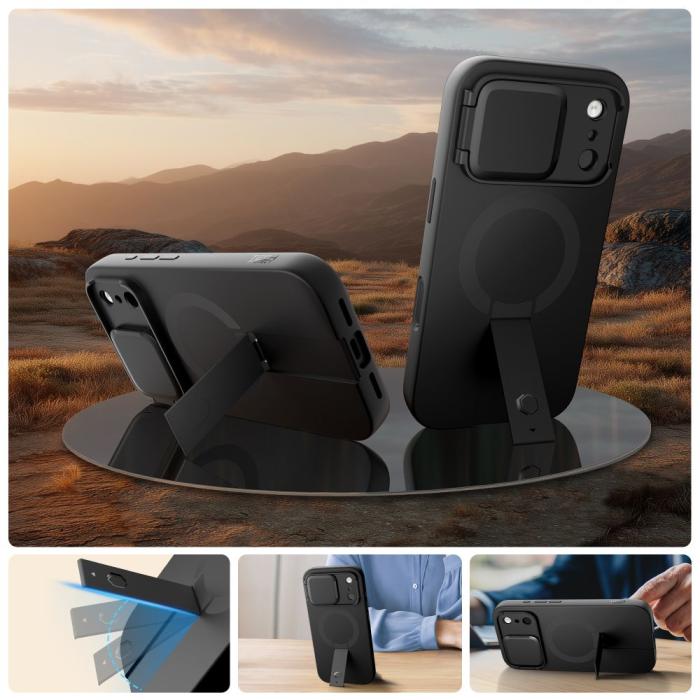 Bild 4, Tech-Protect Tech-Protect iPhone 17 Pro Max Skal MagSfe Kevlar Aura Svart - Teknikhallen.se