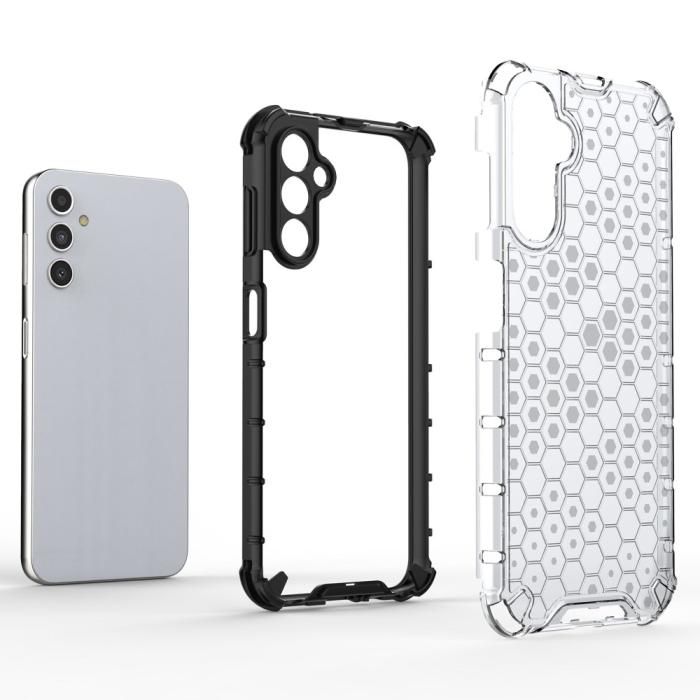Bild 5,  Galaxy A14 4G/5G Skal Shockproof Honeycomb Textur Blå - Teknikhallen.se