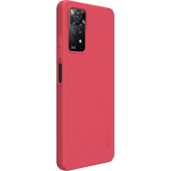 Bild 4, NILLKIN NILLKIN Xiaomi Redmi Note 11 Pro 5G Skal Frosted Shield Röd - Teknikhallen.se