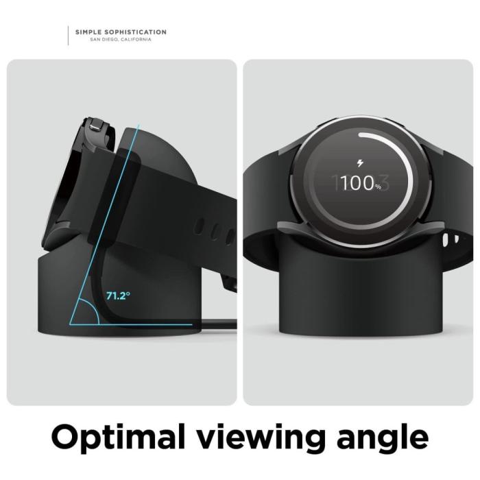 Bild 6,  Samsung Galaxy Watch 5/5 Pro/6/7/FE Silikon Stativ Ljus Blå - Teknikhallen.se