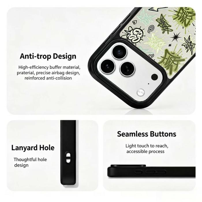 Bild 3,  iPhone 18 Pro Max/17 Pro Max Skal MagSafe UV-Mönster Blixtar - Teknikhallen.se