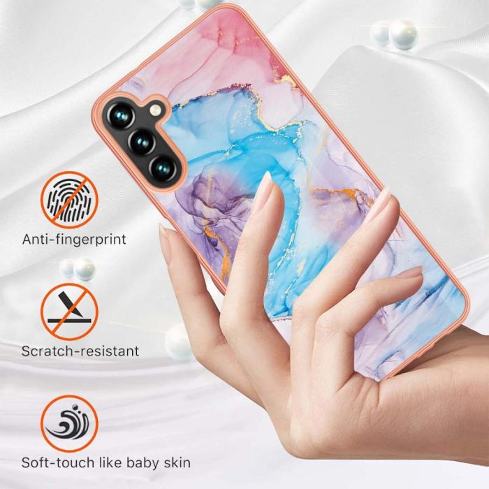 Bild 2,  Samsung Galaxy A54 5G Skal Marmor TPU Galaxy Blå - Teknikhallen.se