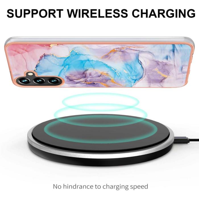 Bild 3,  Samsung Galaxy A54 5G Skal Marmor TPU Galaxy Blå - Teknikhallen.se