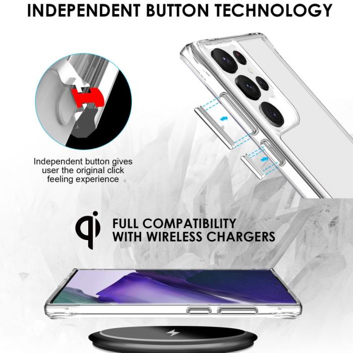 Bild 4,  Samsung Galaxy S23 Ultra Skal Shockproof Hybrid Transparent - Teknikhallen.se