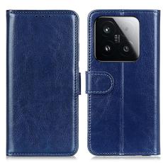  Xiaomi 15T Fodral Crazy Horse L&auml;der Bl&aring; - Teknikhallen.se
