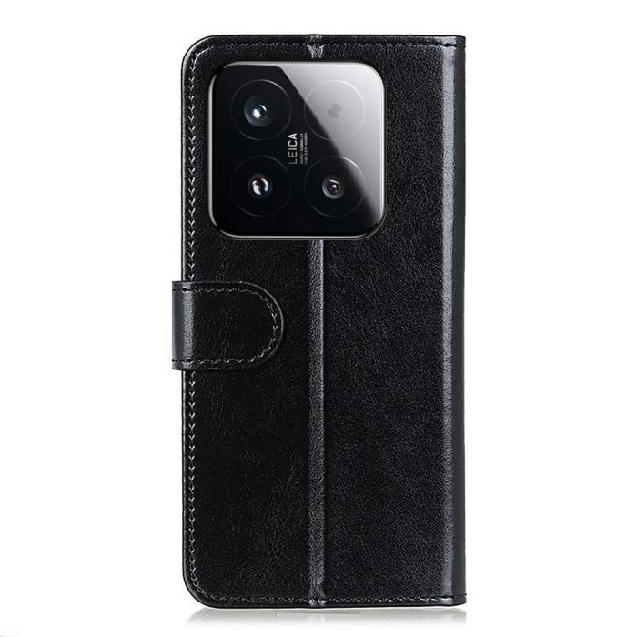 Bild 6,  Xiaomi 15T Fodral Crazy Horse Läder Svart - Teknikhallen.se