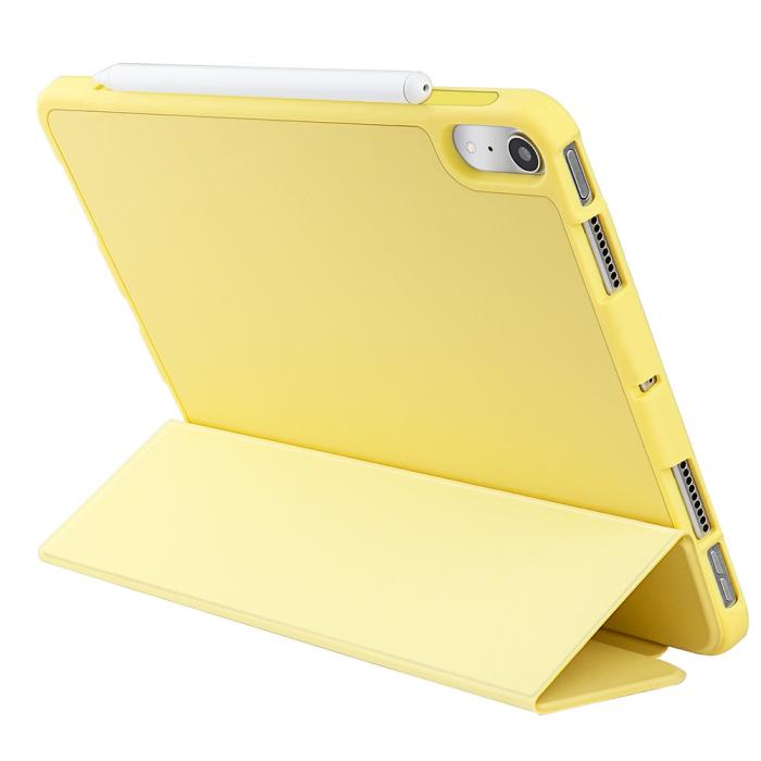 Bild 4,  iPad Mini 2024/2021 Fodral Tri-Fold Pennhållare Gul - Teknikhallen.se