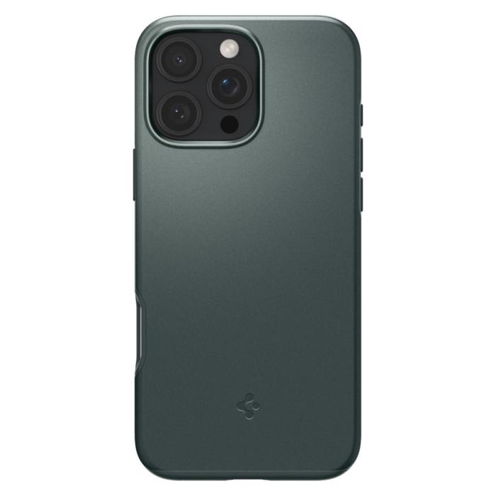 Bild 2, Spigen Spigen iPhone 16 Pro Max Skal MagSafe Mag Thin Fit Abyss Green - Teknikhallen.se