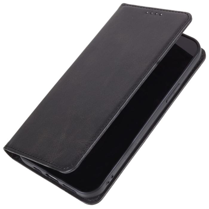 Bild 5,  Nothing Phone 3a Pro Fodral Flip Läder Svart - Teknikhallen.se