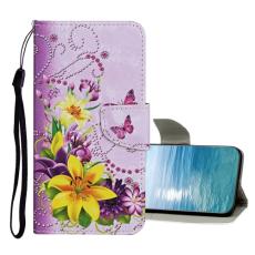  Xiaomi Redmi 10C Fodral Med Tryck Gul Blomma/Fj&auml;ril - Teknikhallen.se