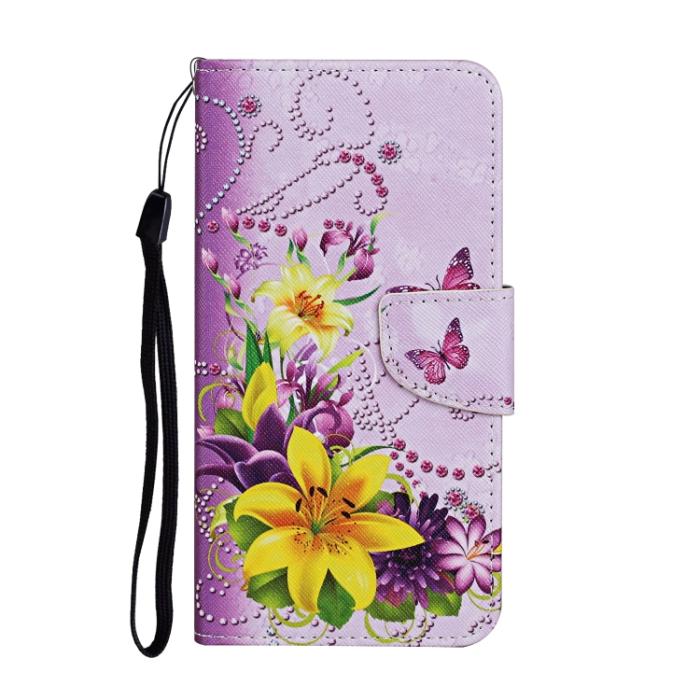 Bild 2,  Xiaomi Redmi 10C Fodral Med Tryck Gul Blomma/Fjäril - Teknikhallen.se