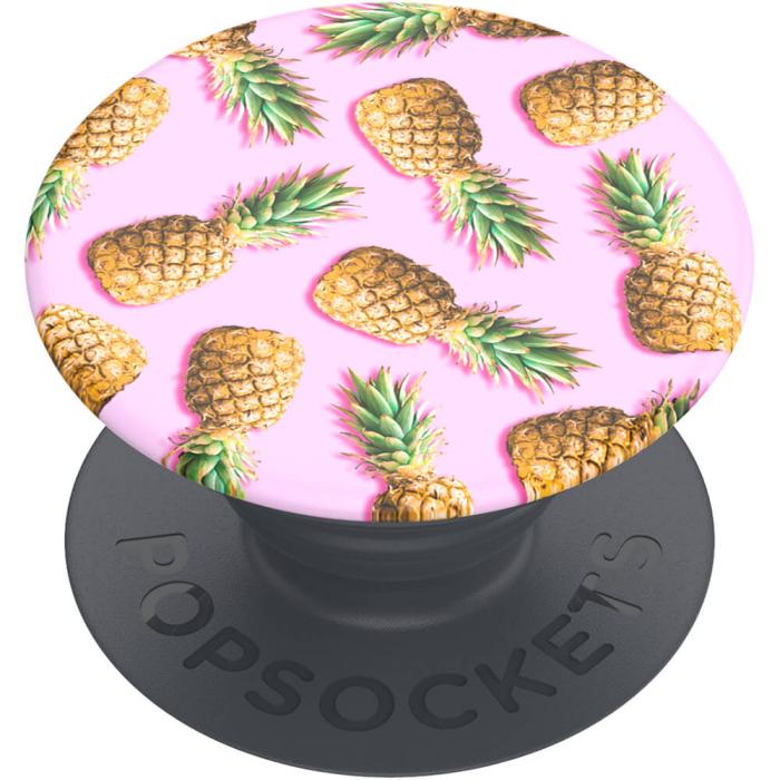 Bild 2, PopSockets PopSockets Basic Grip Med Ställfunktion Pineapple Palooza - Teknikhallen.se