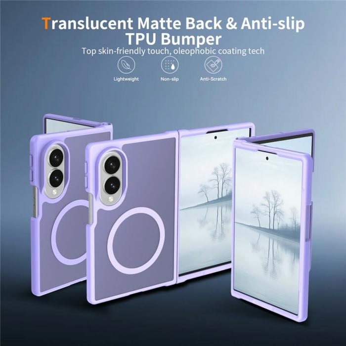 Bild 2,  Samsung Galaxy Z Fold 8 Skal MagSafe TPU Lila - Teknikhallen.se