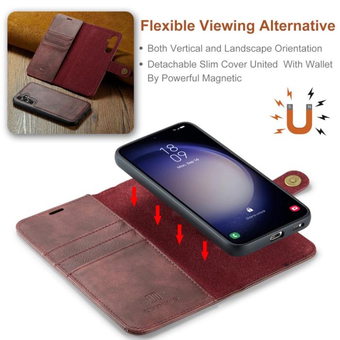 Bild 6, DG.MING DG.MING Samsung Galaxy A16 2in1 Magnet Fodral / Skal Röd - Teknikhallen.se