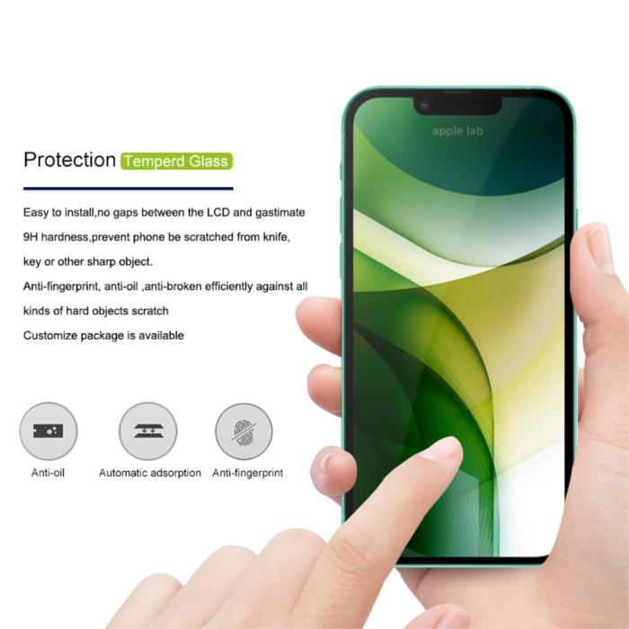 Bild 2, AMORUS iPhone 14 Plus / 13 Pro Max AMORUS Skärmskydd I Härdat Glas - Teknikhallen.se