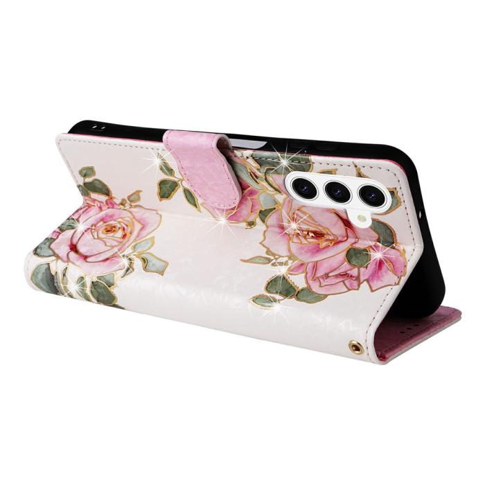 Bild 4,  Samsung Galaxy S26 Fodral RFID Rosa Blommor - Teknikhallen.se
