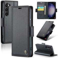 CASEME CASEME Galaxy S24 Fodral RFID Slim L&auml;der Svart - Teknikhallen.se