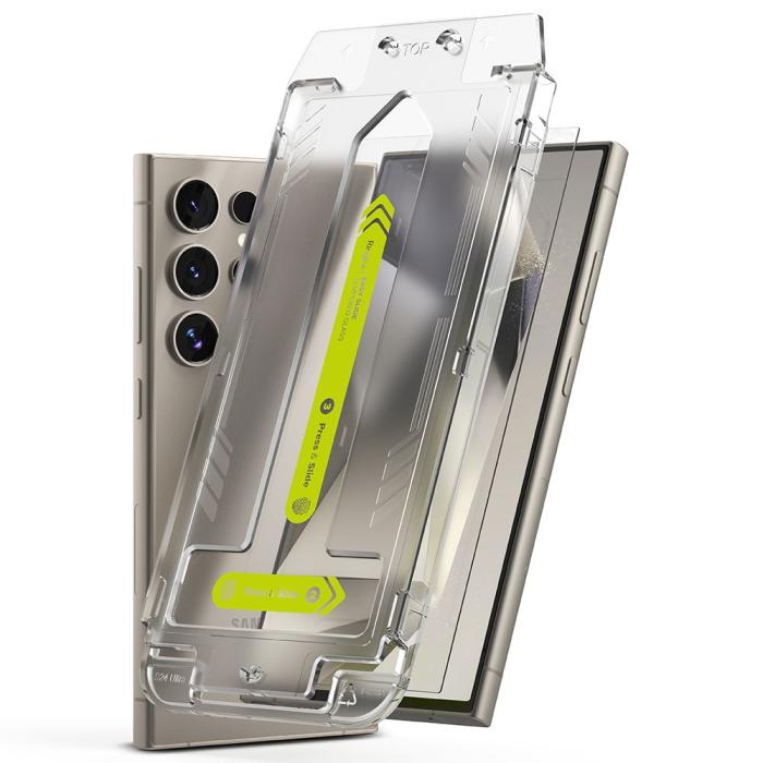 Bild 2, Ringke Ringke Galaxy S24 Ultra 2-PACK Easy Slide Skärmskydd Härdat Glas - Teknikhallen.se