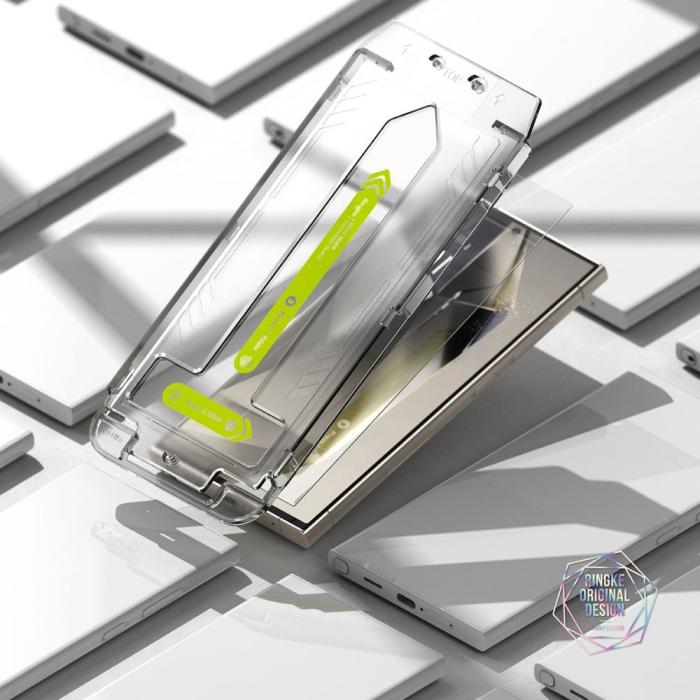 Bild 5, Ringke Ringke Galaxy S24 Ultra 2-PACK Easy Slide Skärmskydd Härdat Glas - Teknikhallen.se
