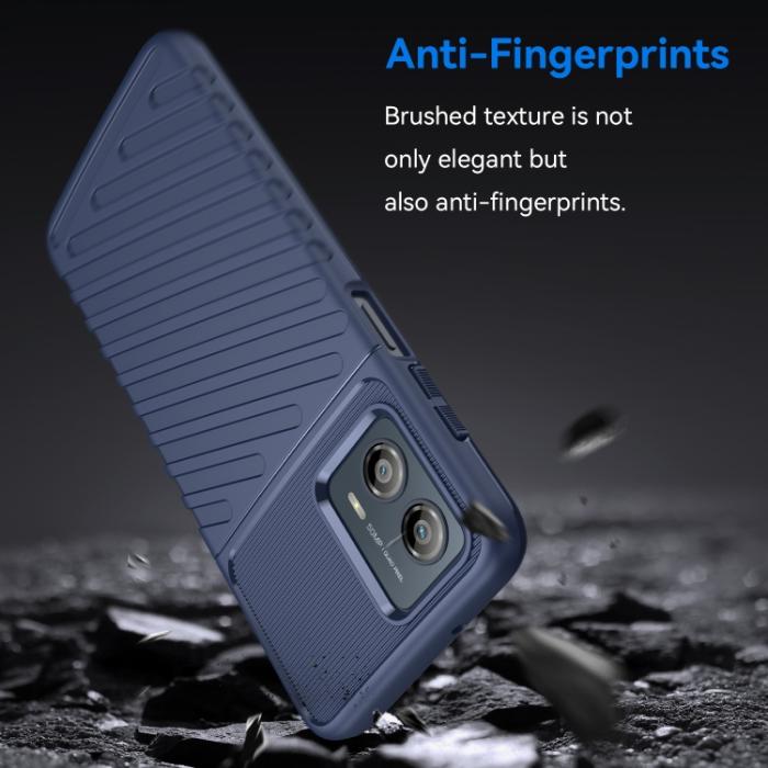 Bild 2,  Motorola Moto G13 / G23 / G53 5G Skal Twill Textur Blå - Teknikhallen.se