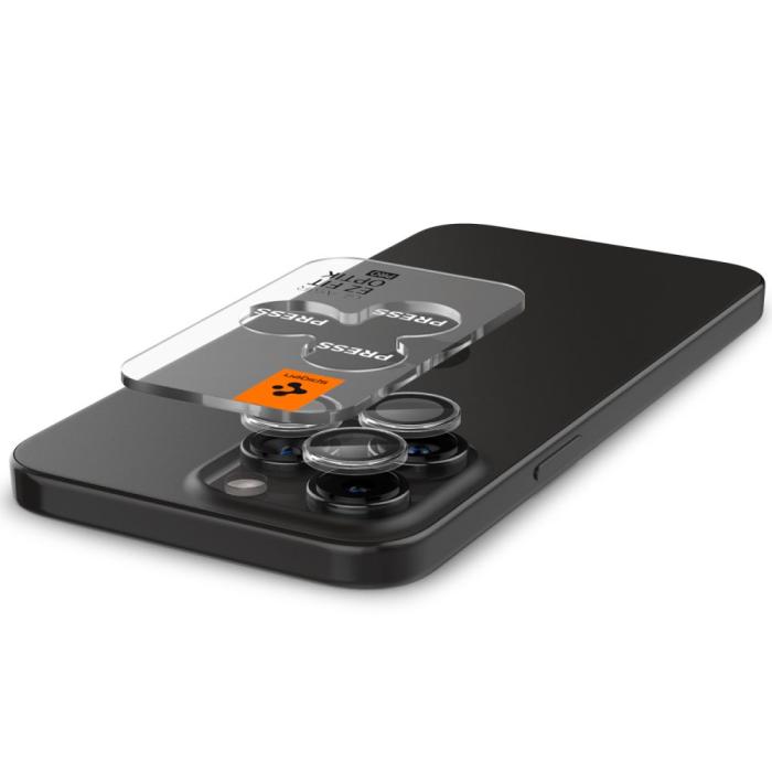 Bild 4, Spigen Spigen iPhone 14 Pro/Pro Max/15 Pro/Pro Max 2-PACK Optik.tR 