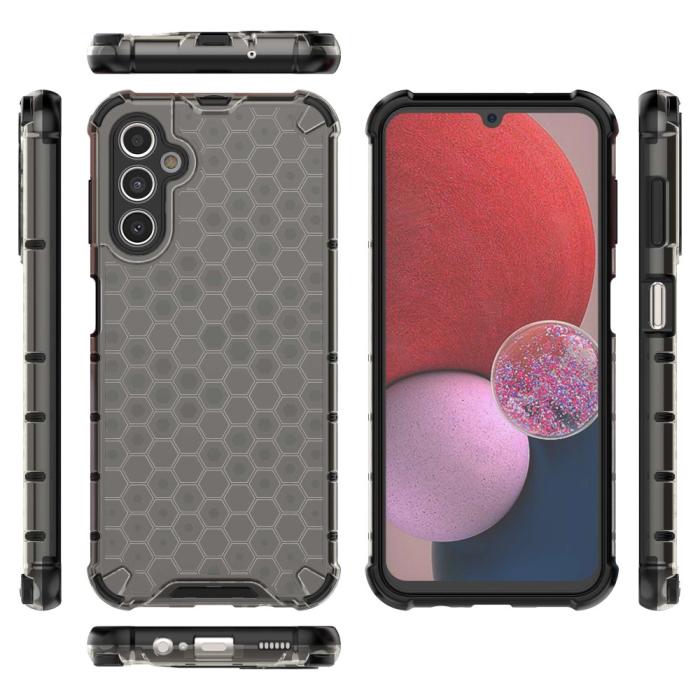 Bild 4,  Galaxy A14 4G/5G Skal Shockproof Honeycomb Textur Svart - Teknikhallen.se