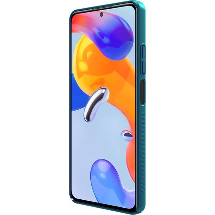 Bild 5, NILLKIN NILLKIN Xiaomi Redmi Note 11 Pro 5G Skal Frosted Shield Blå - Teknikhallen.se