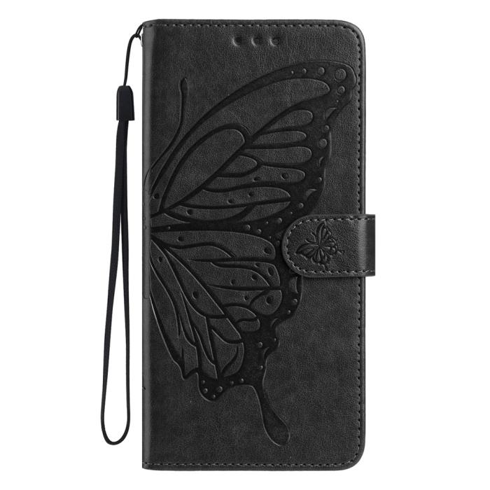 Bild 4,  Motorola Moto G56 5G Fodral Fjäril Tryck Svart - Teknikhallen.se