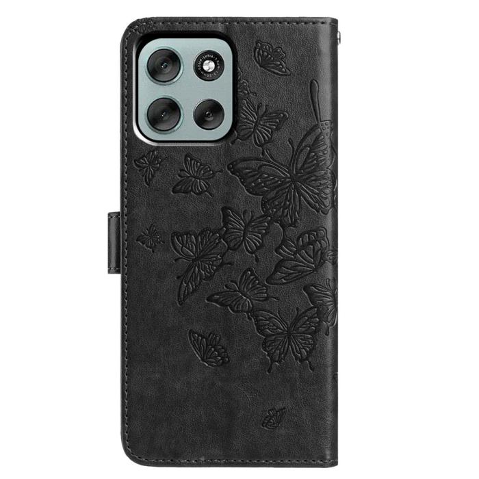 Bild 5,  Motorola Moto G56 5G Fodral Fjäril Tryck Svart - Teknikhallen.se