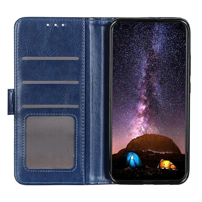 Bild 2,  Xiaomi 15T Fodral Crazy Horse Läder Blå - Teknikhallen.se