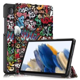  Samsung Galaxy Tab A9 Fodral Tri-Fold Graffiti - Teknikhallen.se