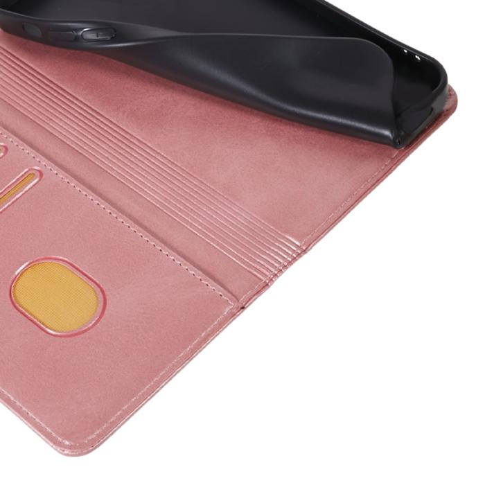 Bild 4,  Nothing Phone 3a Pro Fodral Flip Läder Roséguld - Teknikhallen.se