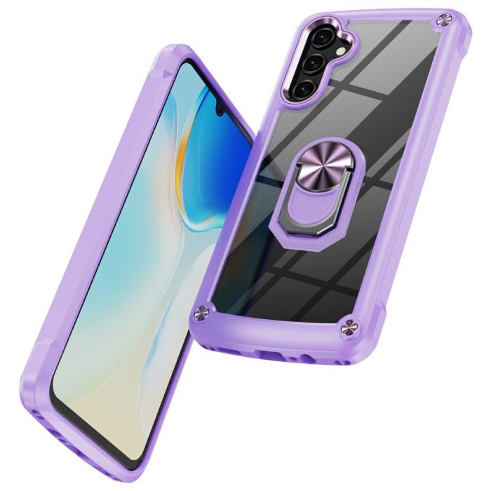 Bild 2,  Samsung Galaxy A16/A26 5G Skal Shockproof Ring Hybrid Lila - Teknikhallen.se